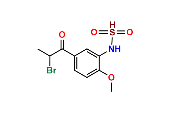 2-Bromo-1-(4\'-methoxy-3\'-sulfonamidophenyl)-1-propanone