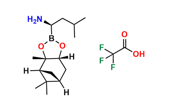 rel-(R)-3-Methyl-1-((3aS,4R,6R,7aR)-3a,5,5-trimethylhexahydro-4,6-methanobenzo[d][1,3,2]dioxaborol-2-yl)butan-1-amine 2,2,2-trifluoroacetate