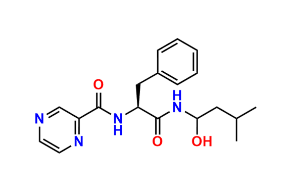 N-((2S)-1-((1-Hydroxy-3-methylbutyl)amino)-1-oxo-3-phenylpropan-2-yl)pyrazine-2-carboxamide