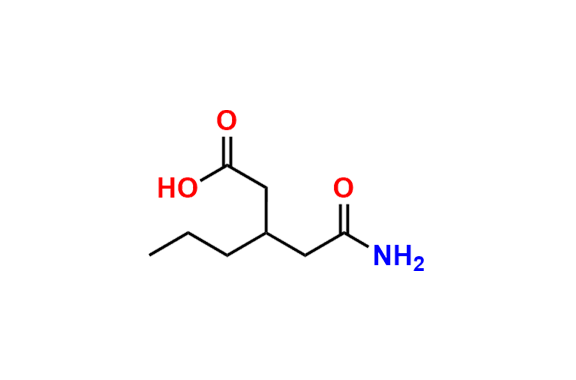 3-(2-Amino-2-oxoethyl)hexanoic Acid
