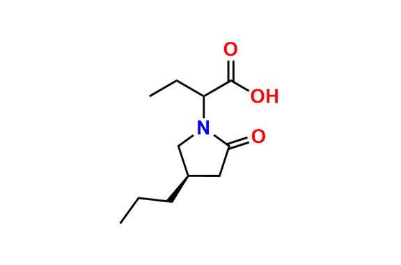 2-((R)-2-Oxo-4-propylpyrrolidin-1-yl)butanoic Acid
