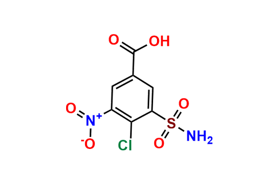 4-Chloro-3-nitro-5-sulfamoylbenzoic Acid