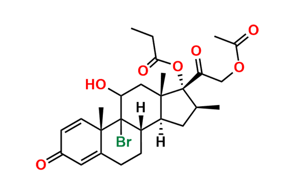 (8S,10S,13S,14S,16S,17R)-17-(2-Acetoxyacetyl)-9-bromo-11-hydroxy-10,13,16-trimethyl-3-oxo-6,7,8,9,10,11,12,13,14,15,16,17-dodecahydro-3H-cyclopenta[a]phenanthren-17-yl propionate