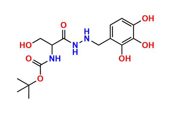 tert-Butyl (3-hydroxy-1-oxo-1-(2-(2,3,4-trihydroxybenzyl)hydrazinyl)propan-2-yl)carbamate