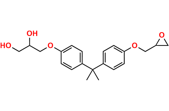 Bisphenol A (2,3-dihydroxypropyl) Glycidyl Ether