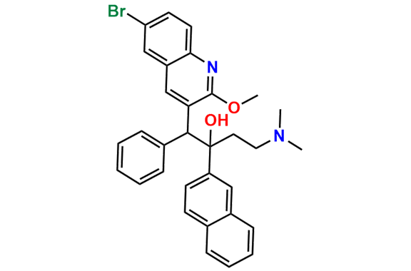 1-(6-Bromo-2-methoxyquinolin-3-yl)-4-(dimethylamino)-2-(naphthalen-2-yl)-1-phenylbutan-2-ol