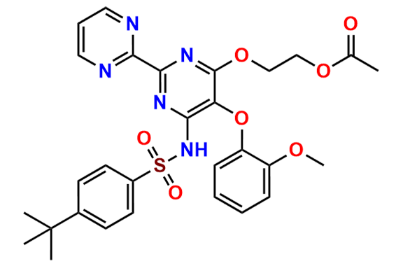 2-((6-((4-(tert-Butyl)phenyl)sulfonamido)-5-(2-methoxyphenoxy)-[2,2\'-bipyrimidin]-4-yl)oxy)ethyl Acetate