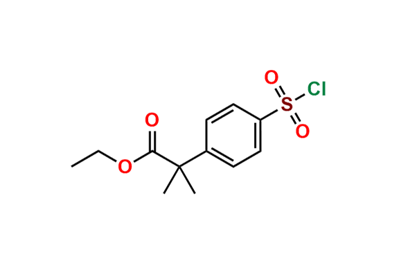 Ethyl 2-(4-(chlorosulfonyl)phenyl)-2-methylpropanoate