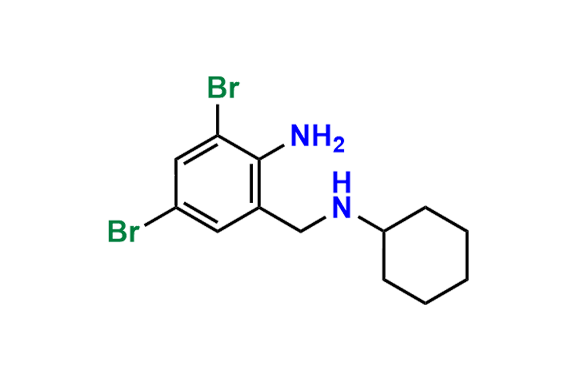 2,4-Dibromo-6-((cyclohexylamino)methyl)aniline