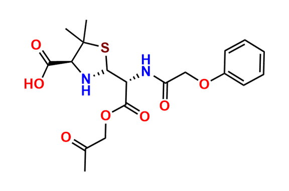 (2R,4S)-5,5-Dimethyl-2-((R)-2-oxo-2-(2-oxopropoxy)-1-(2-phenoxyacetamido)ethyl)thiazolidine-4-carboxylic Acid