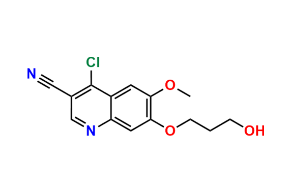 4-Chloro-7-(3-hydroxypropoxy)-6-methoxyquinoline-3-carbonitrile