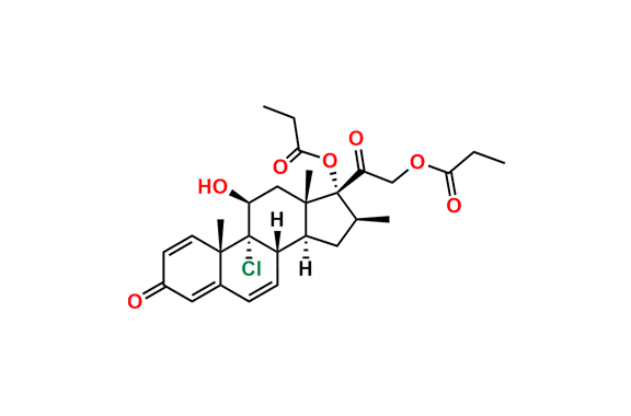 (8S,9R,10S,11S,13S,14S,16S,17R)-9-Chloro-11-hydroxy-10,13,16-trimethyl-3-oxo-17-(2-(propionyloxy)acetyl)-8,9,10,11,12,13,14,15,16,17-decahydro-3H-cyclopenta[a]phenanthren-17-yl Propionate