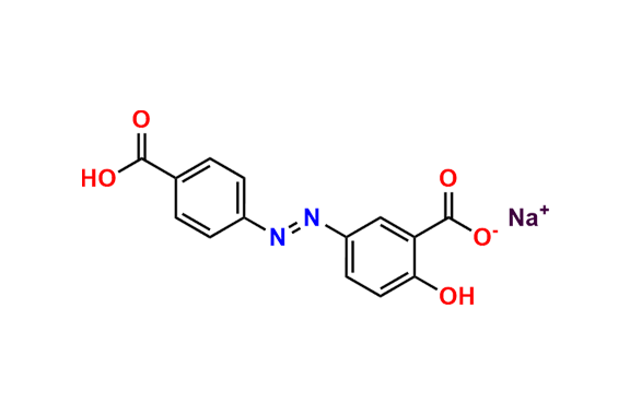 Sodium (E)-5-((4-carboxyphenyl)diazenyl)-2-hydroxybenzoate