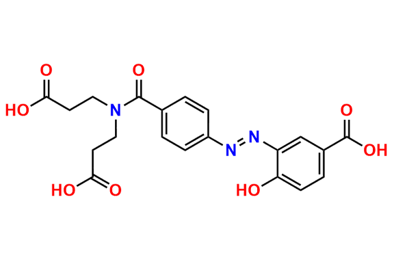 3,3\'-((4-((5-Carboxy-2-hydroxyphenyl)diazenyl)benzoyl)azanediyl)dipropionic Acid