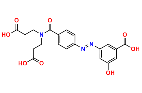 3,3\'-((4-((3-Carboxy-5-hydroxyphenyl)diazenyl)benzoyl)azanediyl)dipropionic Acid