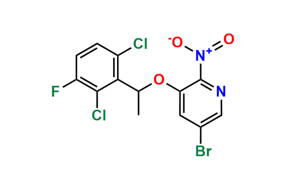 5-Bromo-3-(1-(2,6-dichloro-3-fluorophenyl)ethoxy)-2-nitropyridine
