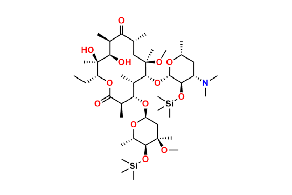 (3R,4S,5S,6R,7R,9R,11R,12R,13S,14R)-6-(((2S,3R,4S,6R)-4-(Dimethylamino)-6-methyl-3-((trimethylsilyl)oxy)tetrahydro-2H-pyran-2-yl)oxy)-14-ethyl-12,13-dihydroxy-7-methoxy-4-(((2R,4R,5S,6S)-4-methoxy-4,6-dimethyl-5-((trimethylsilyl)oxy)tetrahydro-2H-pyran-2-yl)oxy)-3,5,7,9,11,13-hexamethyloxacyclotetradecane-2,10-dione