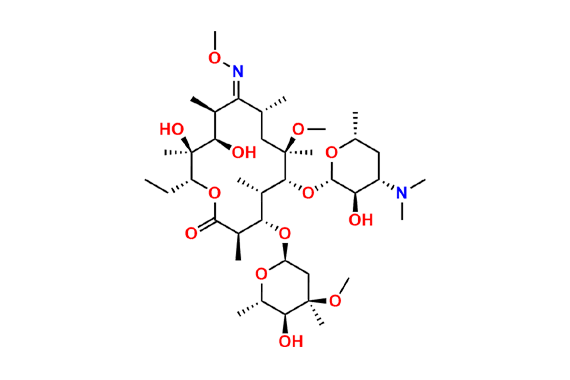 (3R,4S,5S,6R,7R,9R,11S,12R,13S,14R)-6-(((2S,3R,4S,6R)-4-(Dimethylamino)-3-hydroxy-6-methyltetrahydro-2H-pyran-2-yl)oxy)-14-ethyl-12,13-dihydroxy-4-(((2R,4R,5S,6S)-5-hydroxy-4-methoxy-4,6-dimethyltetrahydro-2H-pyran-2-yl)oxy)-7-methoxy-10-(methoxyimino)-3,5,7,9,11,13-hexamethyloxacyclotetradecan-2-one