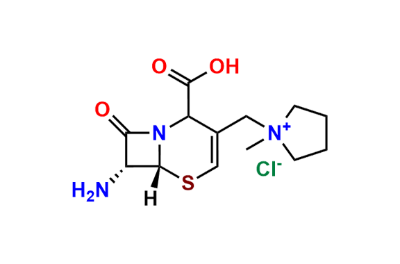 1-(((6R,7R)-7-Amino-2-carboxy-8-oxo-5-thia-1-azabicyclo[4.2.0]oct-3-en-3-yl)methyl)-1-methylpyrrolidin-1-ium chloride