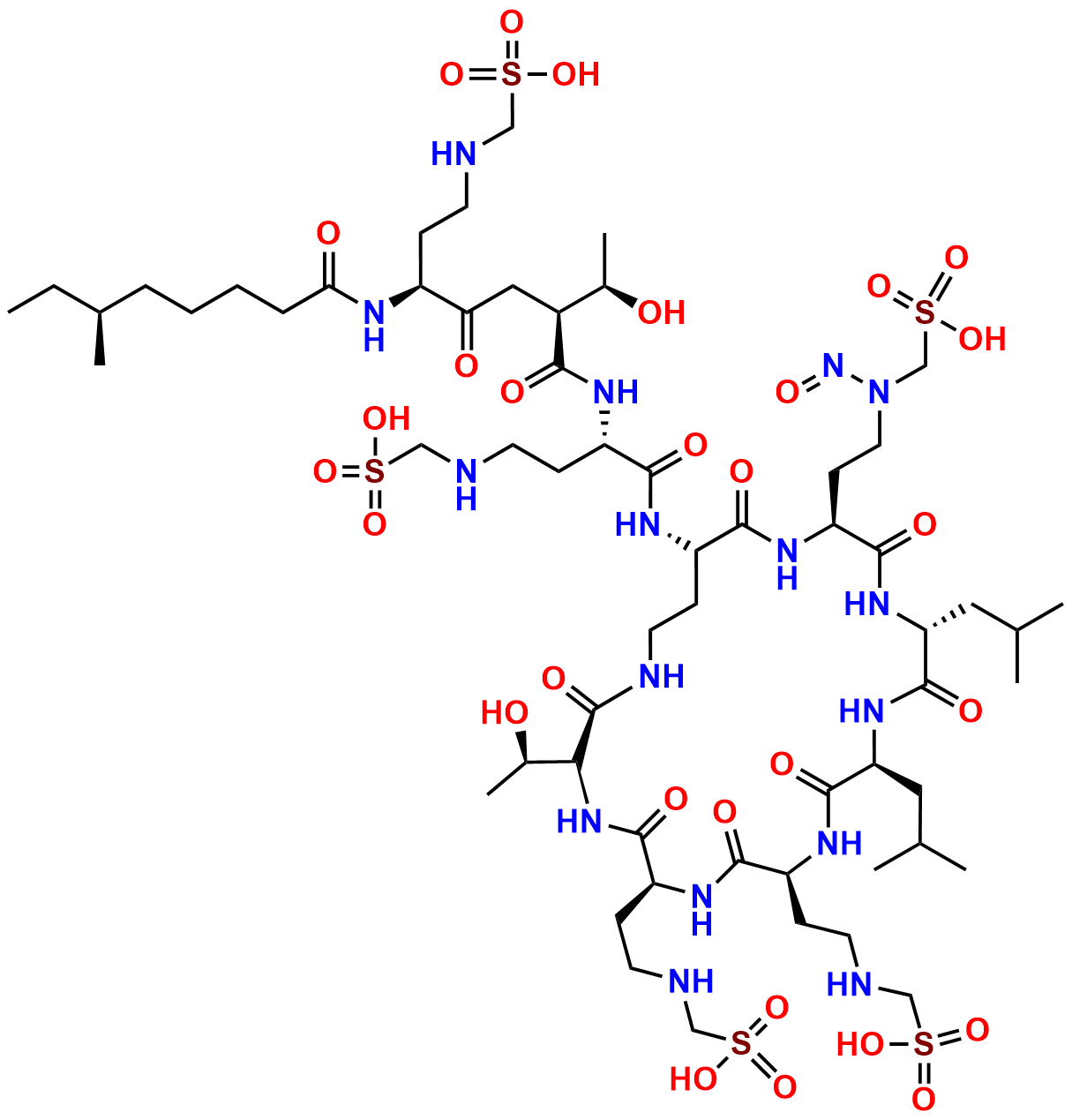 N-Nitroso colistin a Hydrogen methanesulfonate 2
