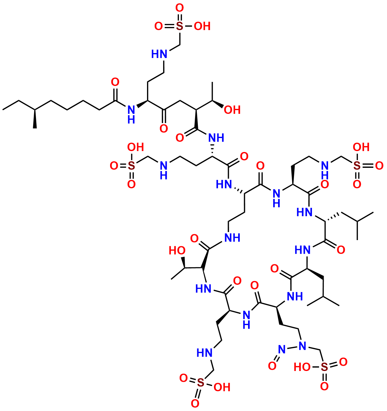 N-Nitroso colistin a Hydrogen methanesulfonate 3
