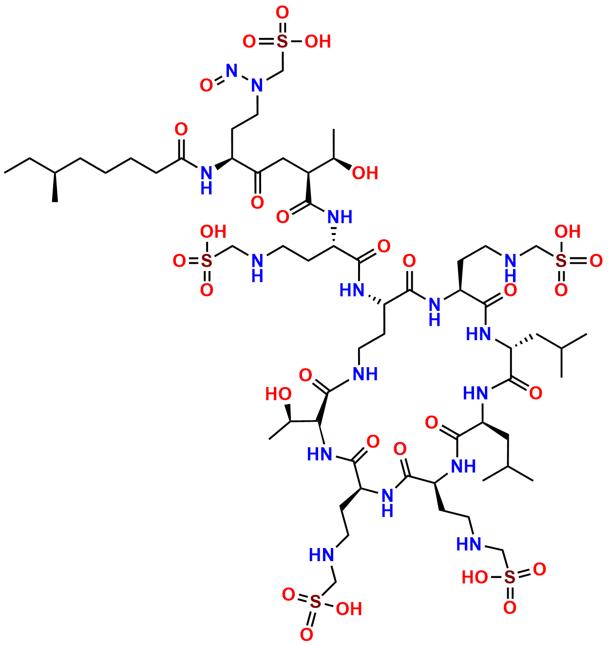 N-Nitroso colistin a Hydrogen methanesulfonate 4