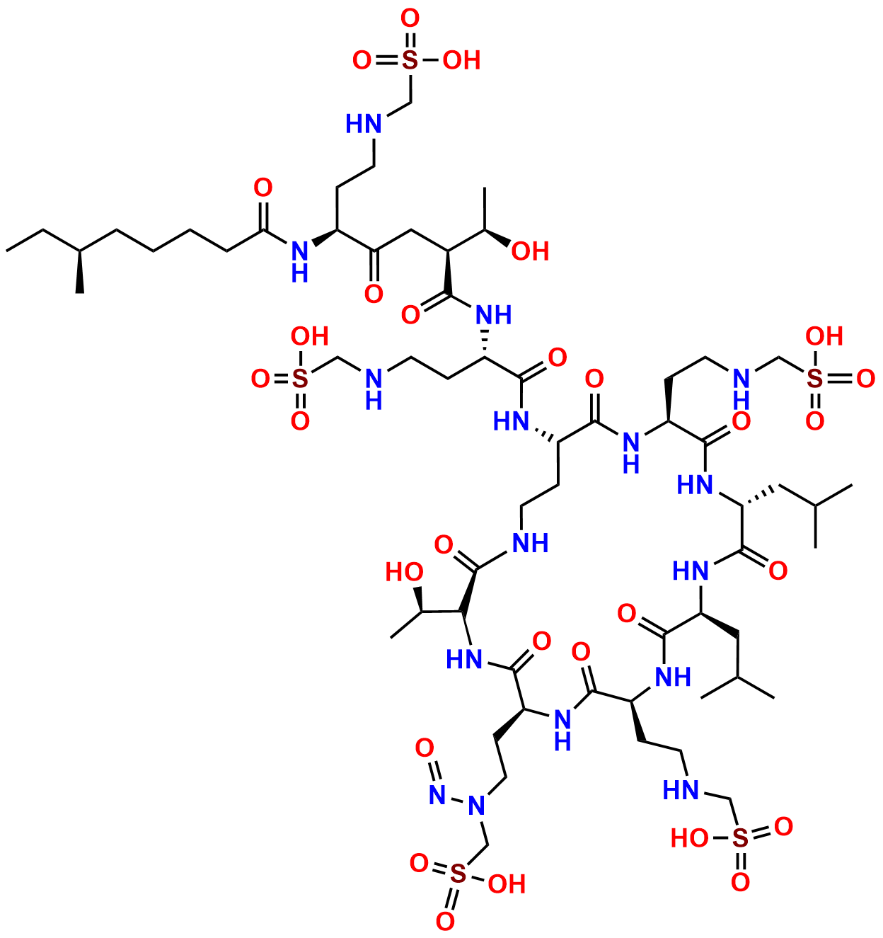 N-Nitroso colistin a Hydrogen methanesulfonate 5