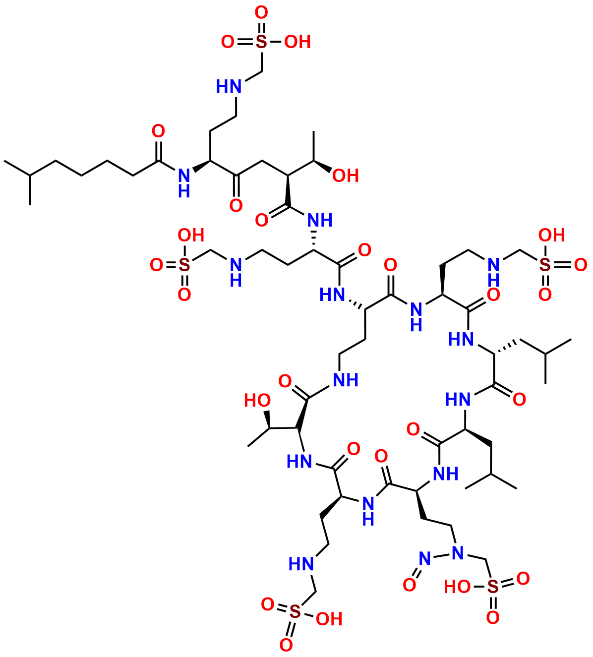 N-Nitroso colistin b Hydrogenmethanesulfonate 5