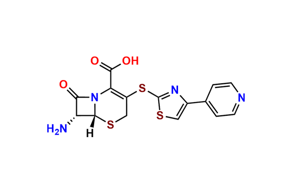 (6R,7R)-7-Amino-8-oxo-3-((4-(pyridin-4-yl)thiazol-2-yl)thio)-5-thia-1-azabicyclo[4.2.0]oct-2-ene-2-carboxylic acid