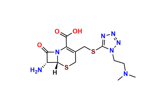 (6R,7R)-7-Amino-3-[[[1-[2-(dimethylamino)ethyl]-1H-tetrazol-5-yl]thio]methyl]-8-oxo-5-thia-1-azabicyclo[4.2.0]oct-2-ene-2-carboxylic Acid