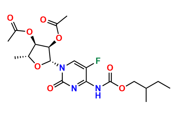 2\',3\'-Di-O-acetyl-5\'-deoxy-5-fluoro-N-[(2-methylbutoxy)carbonyl]cytidine