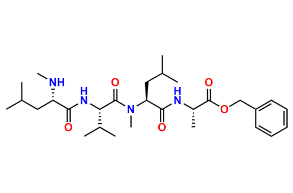 Benzyl N-methyl-N-methyl-L-leucyl-L-valyl-L-leucyl-L-alaninate