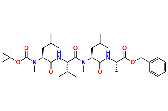 Benzyl N-N-(tert-butoxycarbonyl)-N-methyl-L-leucyl-L-valyl-N-methyl-L-leucyl-L-alaninate