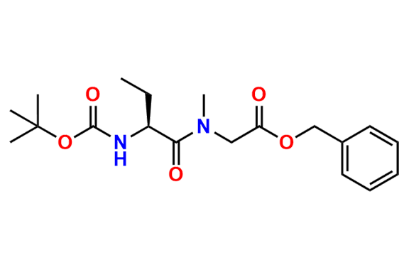 Benzyl (S)-N-(2-((tert-butoxycarbonyl)amino)butanoyl)-N-methylglycinate