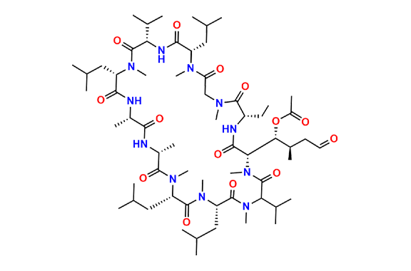 6-[(3R,4R)-3-(Acetyloxy)-N,4-dimethyl-6-oxo-L-norleucine] Cyclosporin A