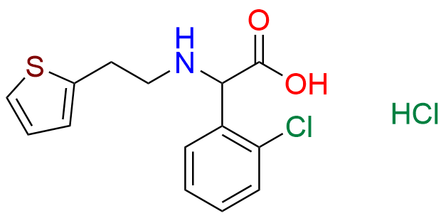 2-(2-Chlorophenyl)-2-((2-(thiophen-2-yl)ethyl)amino)acetic acid