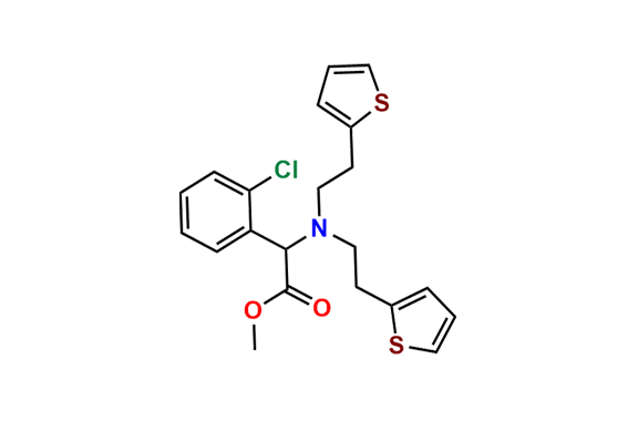 Methyl 2-(bis(2-(thiophen-2-yl)ethyl)amino)-2-(2-chlorophenyl)acetate