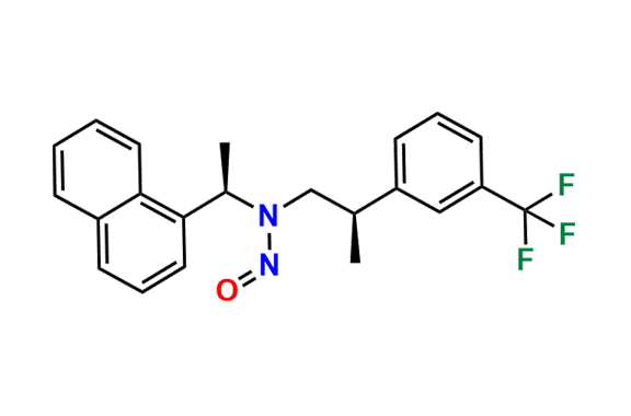 N-((R)-1-(naphthalen-1-yl)ethyl)-N-((R)-2-(3-(trifluoromethyl)phenyl)propyl)nitrous amide