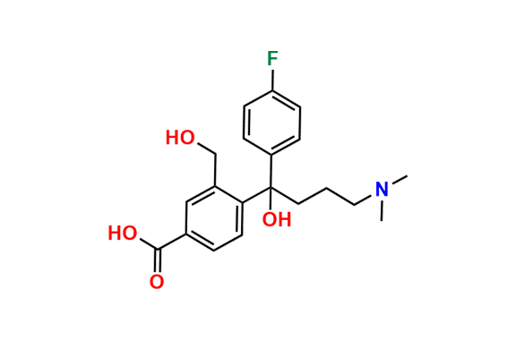 4-(4-(Dimethylamino)-1-(4-fluorophenyl)-1-hydroxybutyl)-3-(hydroxymethyl)benzoic Acid