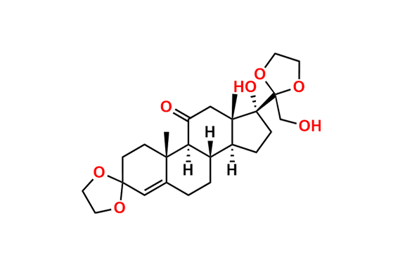 17,21-Dihydroxy-pregn-5-ene-3,11,20-trione 3,20-Diethylene Ketal