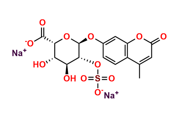 4-Methylumbelliferyl a-L-Idopyranosiduronic Acid 2-Sulfate Disodium Salt