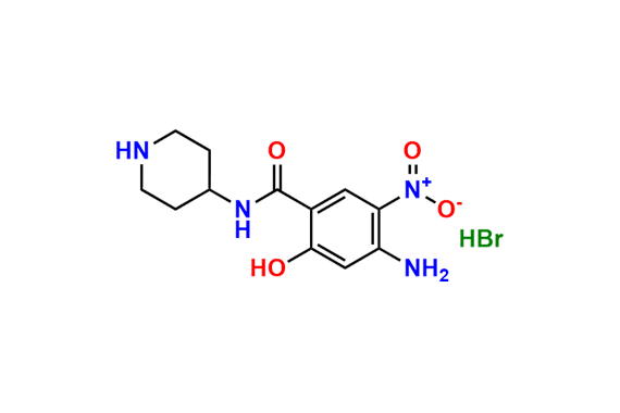 4-Amino-2-hydroxy-5-nitro-N-4-piperidinyl-benzamide Hybromide