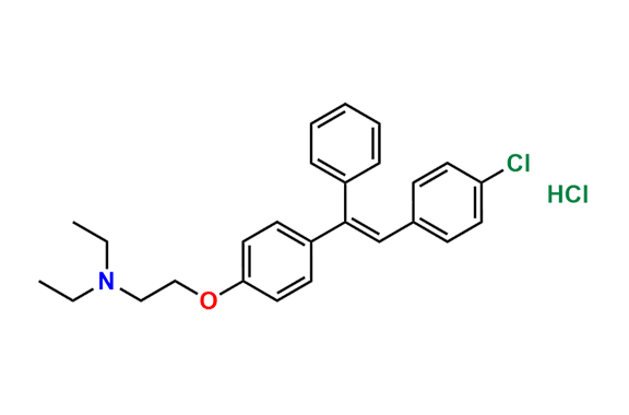 2-[4-[2-(4-Chlorophenyl)-1-phenylethenyl]phenoxy]-N,N-diethyl-ethanamine hydrochloride