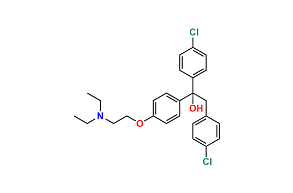1,2-bis(4-Chlorophenyl)-1-(4-(2-(diethylamino)ethoxy)phenyl)ethan-1-ol