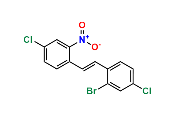 2-Bromo-4-chloro-1-[2-(4-chloro-2-nitrophenyl)ethenyl]-benzene