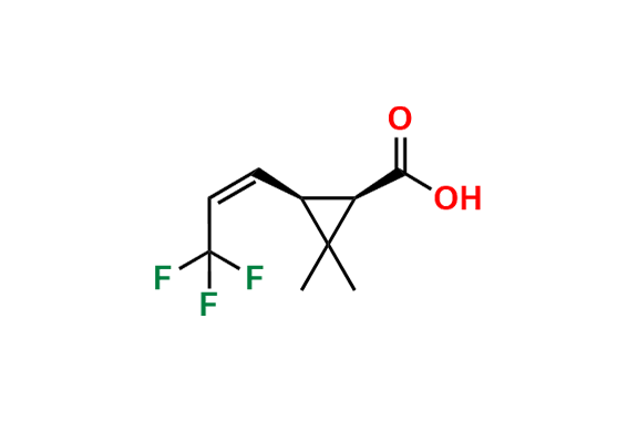 (1R,3S)-2,2-Dimethyl-3-((Z)-3,3,3-trifluoroprop-1-en-1-yl)cyclopropane-1-carboxylic Acid