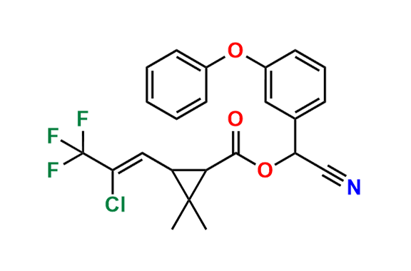 Cyano(3-phenoxyphenyl)methyl 3-(2-chloro-3,3,3-trifluoroprop-1-en-1-yl)-2,2-dimethylcyclopropane-1-carboxylate