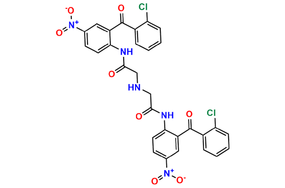 2,2\'-Azanediylbis(N-(2-(2-chlorobenzoyl)-4-nitrophenyl)acetamide)