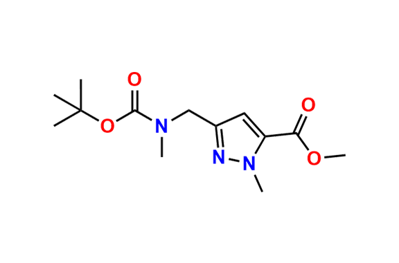methyl 3-(((tert-butoxycarbonyl)(methyl)amino)methyl)-1-methyl-1H-pyrazole-5-carboxylate