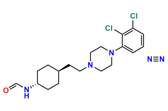 N-((1r,4r)-4-(2-(4-(2,3-dichlorophenyl)piperazin-1-yl)ethyl)cyclohexyl)formamide--dinitrogen (1/1)